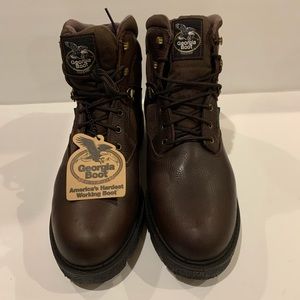 Georgia Men's Homeland Waterproof Work Boots Brown